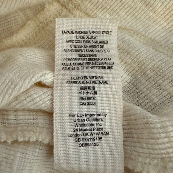 Free People We the Free Don't Forget Me Top Womens Medium Ivory Long Sleeve Boho - Picture 16 of 16